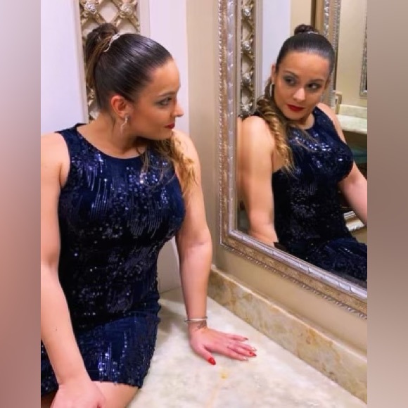 Sequence Dress Navy blue XS - Picture 5 of 6